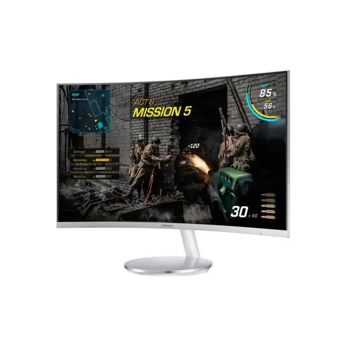 Samsung C27F591FDU 68,6 cm (27&quot;) 1920 x 1080 Pixel Full HD LED Argento, Bianco , 103489 , Immagine 5