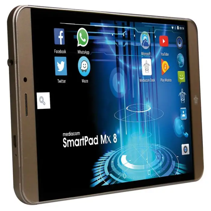 Mediacom SmartPad Mx 8 4G LTE 16 GB 20,3 cm (8&quot;) Mediatek 1 GB Wi-Fi 4 (802.11n) Android 6.0 Oro , 113486 , Immagine 2