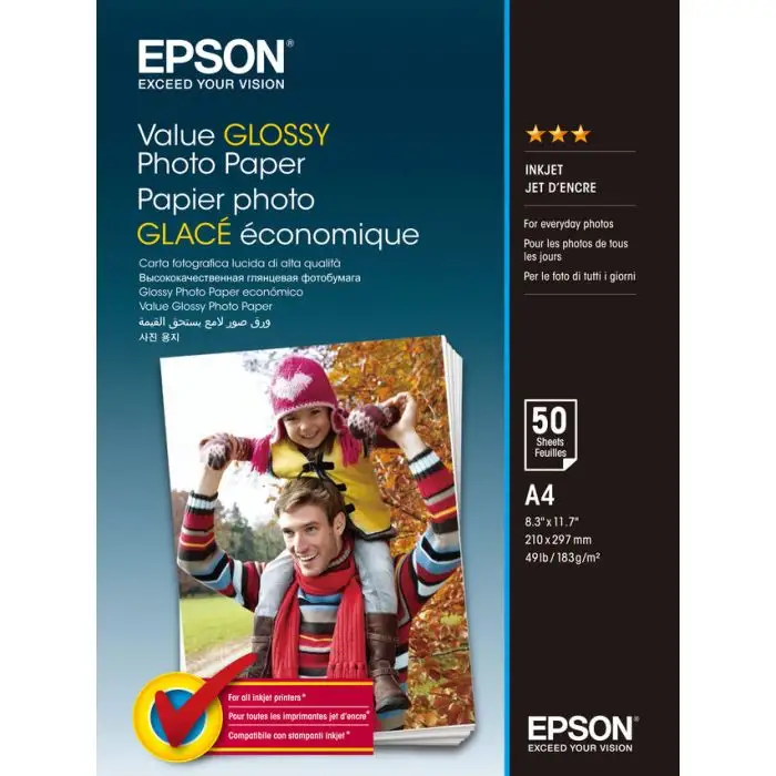 Epson Value Glossy Photo Paper - A4 - 20 Fogli , 124317 , Immagine 2