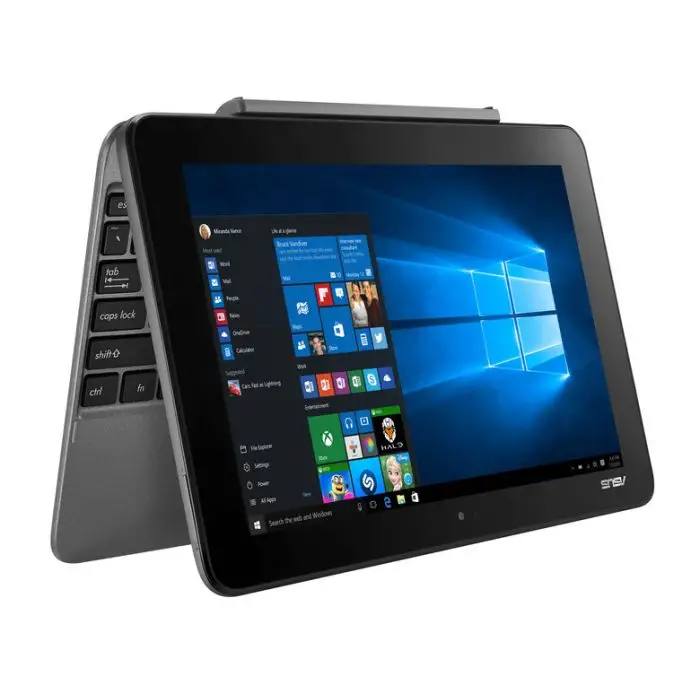 ASUS Transformer Book T101HA-GR029T Ibrido (2 in 1) 25,6 cm (10.1&quot;) Touch screen HD Intel Atom® 4 GB DDR3L-RS-SDRAM 64 GB Flash Wi-Fi 5 (802.11ac) Windows 10 Home Grigio , 106143 , Immagine 2