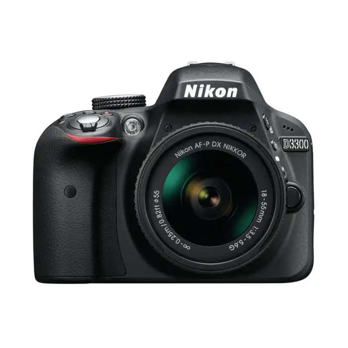 Nikon D3300 + AF-P 18-55mm + SD 8GB Kit fotocamere SLR 24,2 MP CMOS 6000 x 4000 Pixel Nero , 99346 , Immagine 4