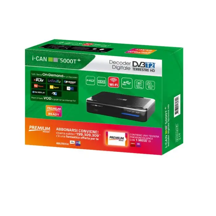 ADB i-CAN 5000T+ Terrestre HD Nero , 120657 , Immagine 2