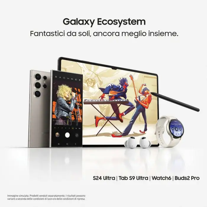 Samsung Galaxy S24 Ultra Smartphone AI, Display 6.8&#039;&#039; QHD+ Dynamic AMOLED 2X, Fotocamera 200MP, RAM 12GB, 256GB, 5.000 mAh, Titanium Violet , 151778 , Immagine 7