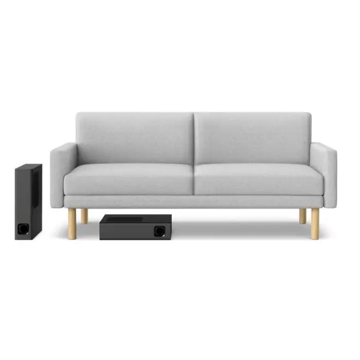 Sony HTMT301 Soundbar compatta a 2.1 canali, 100W, Subwoofer Slim Wireless, Nero , 109308 , Immagine 2