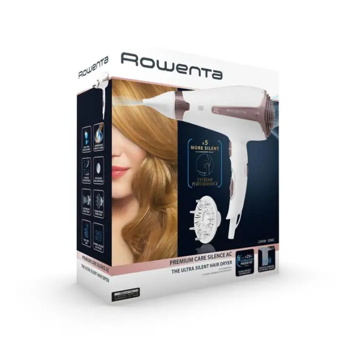 Rowenta CV7930 Silence AC Sensor Premium Care Asciugacapelli Silenzioso, 2300 W, con Generatore di Ioni, Diffusore e Sensore di Funzionamento , 112026 , Immagine 5