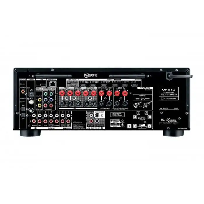 ONKYO TX-NR575 80 W 7.2 canali Surround Compatibilità 3D Nero , 123307 , Immagine 2