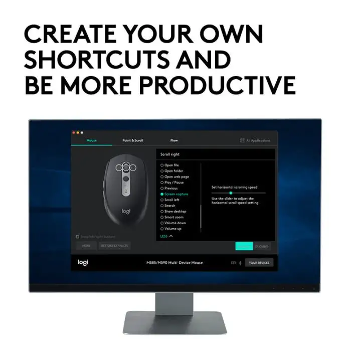 Logitech M590 mouse Mano destra Wireless a RF + Bluetooth Ottico 1000 DPI , 118362 , Immagine 7