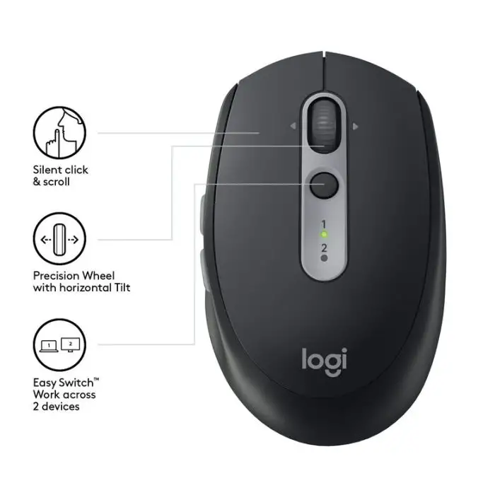 Logitech M590 mouse Mano destra Wireless a RF + Bluetooth Ottico 1000 DPI , 118362 , Immagine 4