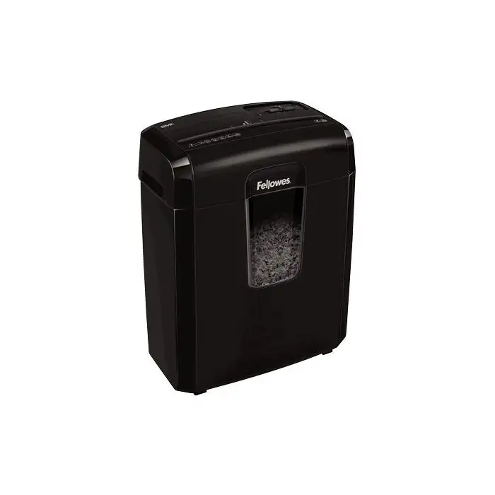 Fellowes Destructora 8Mc distruggi documenti Taglio a frammenti 22 cm Nero , 140249 , Immagine 2