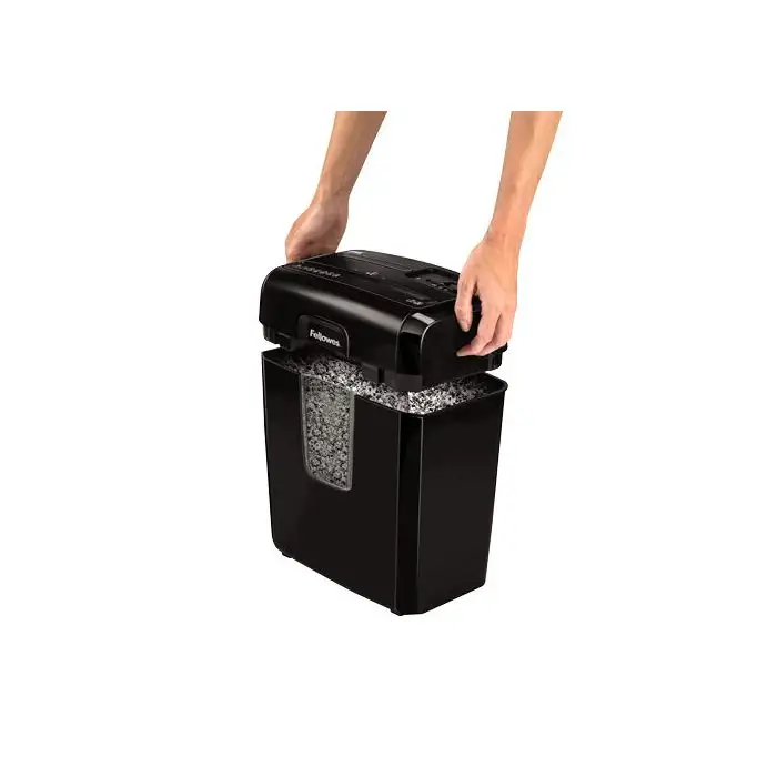 Fellowes Destructora 8Mc distruggi documenti Taglio a frammenti 22 cm Nero , 140249 , Immagine 3
