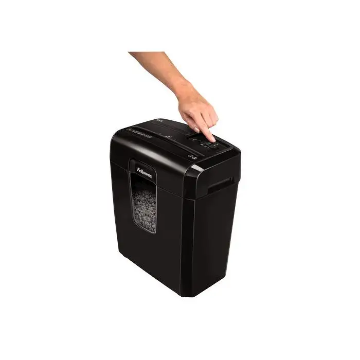 Fellowes Destructora 8Mc distruggi documenti Taglio a frammenti 22 cm Nero , 140249 , Immagine 4