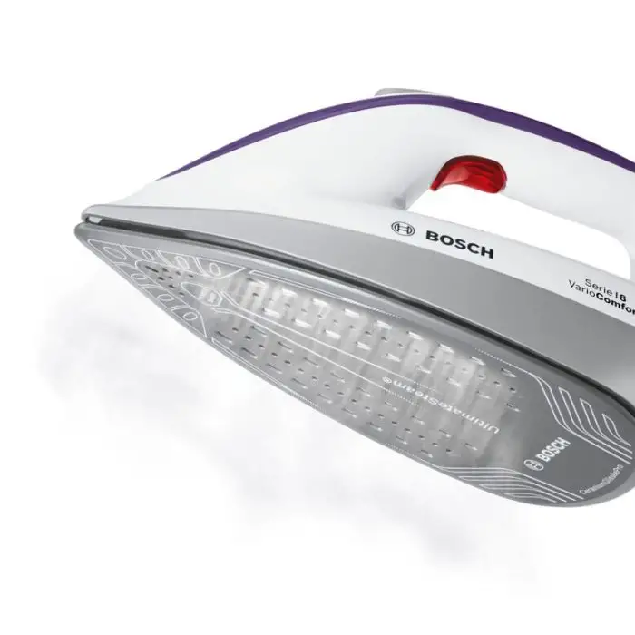 Bosch Serie 8 TDS8080 ferro da stiro a caldaia 2400 W 1,8 L Ceranium Glissée Pro Porpora, Bianco , 114611 , Immagine 3