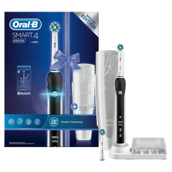 Oral-B Smart 4 4500N CrossAction Adulto Spazzolino rotante-oscillante Bianco , 126967 , Immagine 2