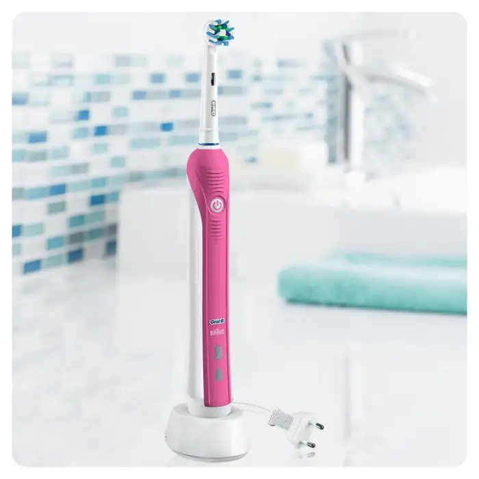 Oral-B PRO 2 2950N CrossAction Adulto Spazzolino rotante-oscillante Rosa, Nero , 130330 , Immagine 8