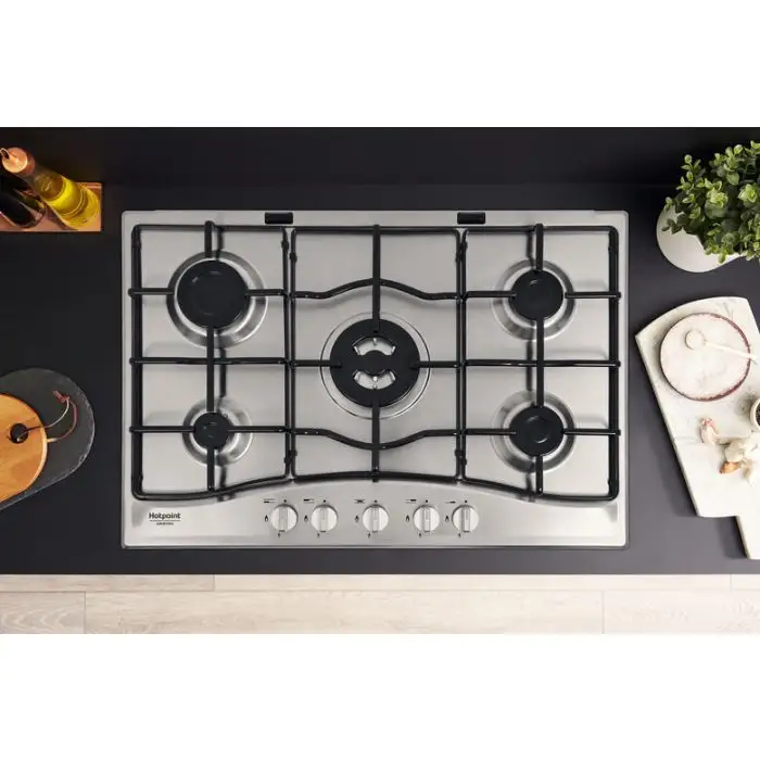 Hotpoint PCN 752 T/IX/HAR piano cottura Acciaio inossidabile Da incasso 75 cm Gas 5 Fornello(i) , 110046 , Immagine 10