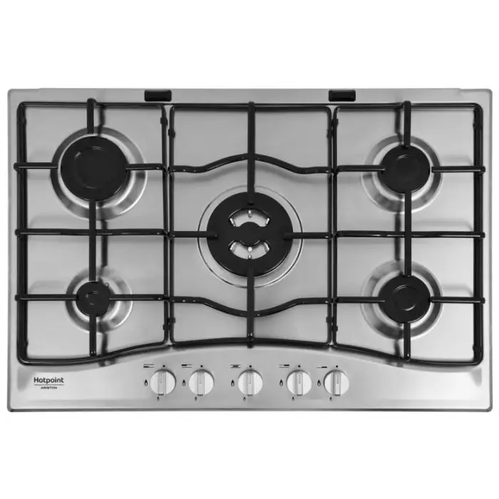 Hotpoint PCN 752 T/IX/HAR piano cottura Acciaio inossidabile Da incasso 75 cm Gas 5 Fornello(i) , 110046 , Immagine 8