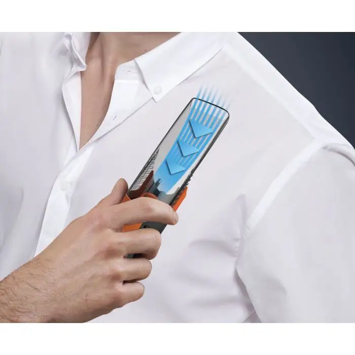 Rowenta TN9300 Airforce Ultimate, Tagliacapelli, Sistema di Aspirazione Integrato che Cattura il 99% dei capelli, 17 Lunghezze di Taglio, Tagliacapelli 3 in 1, Nero e Arancione , 125370 , Immagine 16