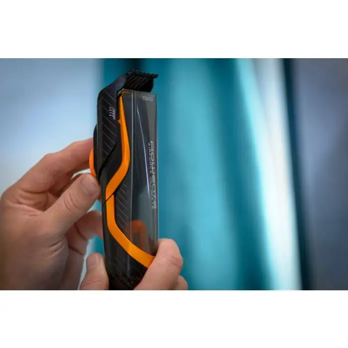 Rowenta TN9300 Airforce Ultimate, Tagliacapelli, Sistema di Aspirazione Integrato che Cattura il 99% dei capelli, 17 Lunghezze di Taglio, Tagliacapelli 3 in 1, Nero e Arancione , 125370 , Immagine 8