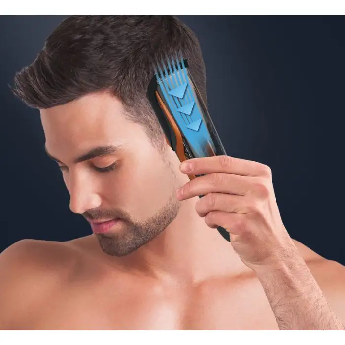 Rowenta TN9300 Airforce Ultimate, Tagliacapelli, Sistema di Aspirazione Integrato che Cattura il 99% dei capelli, 17 Lunghezze di Taglio, Tagliacapelli 3 in 1, Nero e Arancione , 125370 , Immagine 14