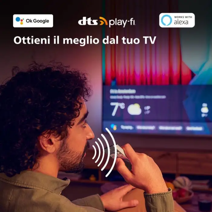 Philips Ambilight TV OLED 718 65“ 4K UHD Dolby Vision e Dolby Atmos Google TV , 151928 , Immagine 8