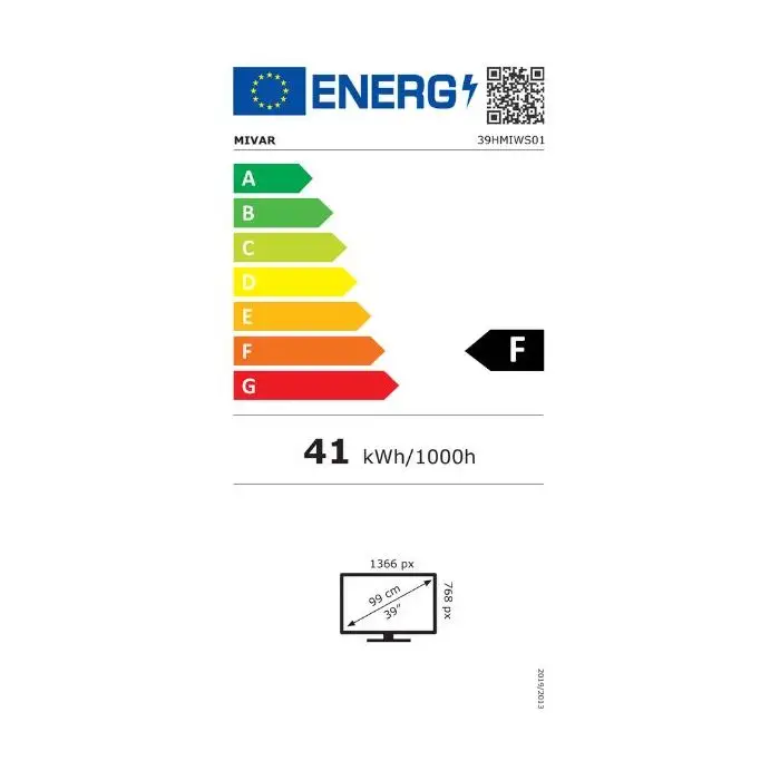 Mivar 39HMIWS01 Televisione Smart TV 39 Pollici Led Uhd DVB-T2 , 156611 , Immagine 2