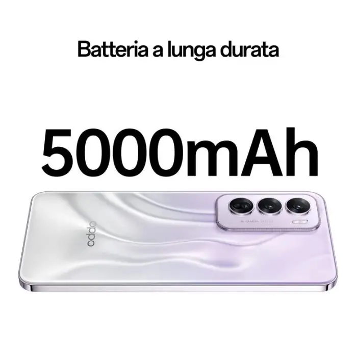 OPPO Reno12 Pro 5G AI Smartphone, Tripla fotocamera 50+50+8MP, Selfie 50MP, Display 6.7” 120HZ AMOLED FHD+, 5000mAh, RAM 12GB(Esp4GB/8GB/12GB)+ROM 512GB, [Versione Italia], Nebula Silver , 154127 , Immagine 4