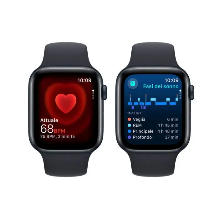 Apple Watch SE GPSCassa 44mm in Alluminio Mezzanotte con Cinturino Sport Mezzanotte - M/L , 149808 , Immagine 5