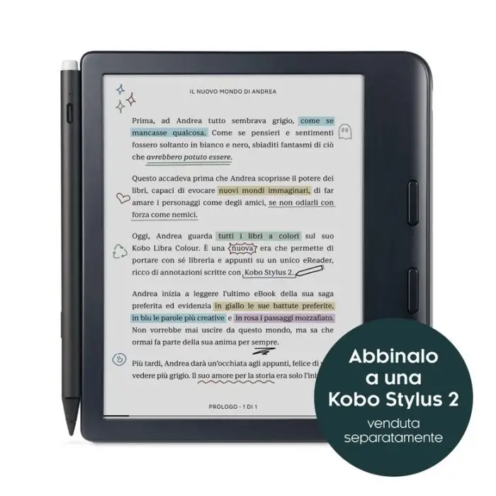 Rakuten Kobo Libra Colour lettore e-book Touch screen 32 GB Wi-Fi Nero , 153393 , Immagine 8