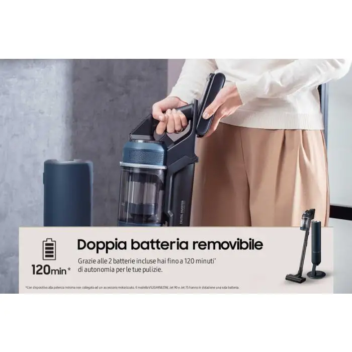 Samsung VS20C8524TB/WA scopa elettrica Wireless Senza sacco 580 W , 153119 , Immagine 9
