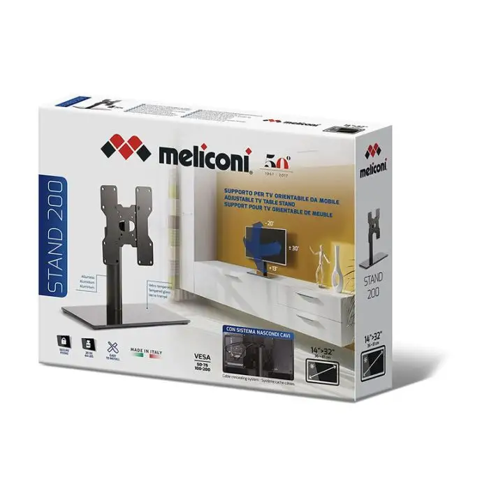 Meliconi Stand 200 101,6 cm (40&quot;) Nero , 116130 , Immagine 4