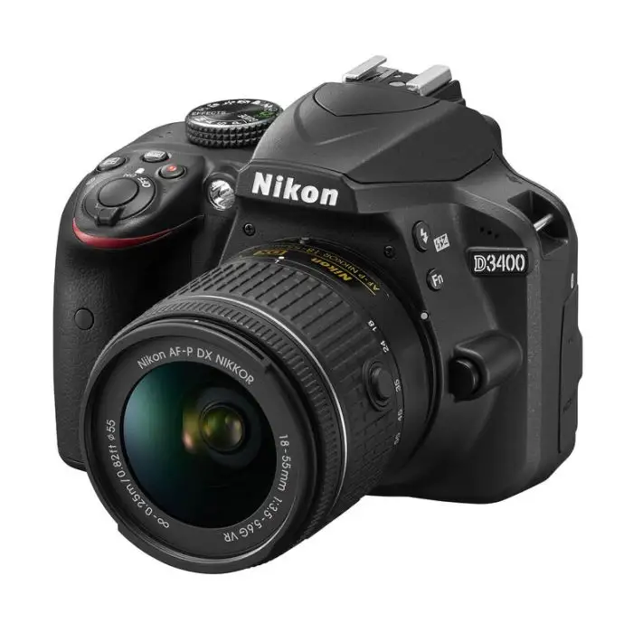 Nikon D3400 DX + 18-55mm Kit fotocamere SLR 24,2 MP CMOS 6000 x 4000 Pixel Nero , 112696 , Immagine 2