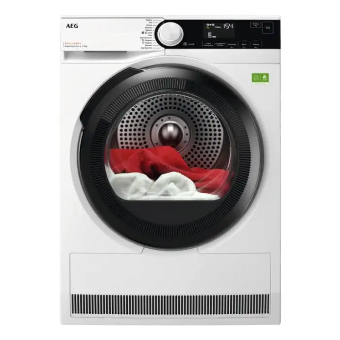AEG Series 8000 TR8HDBG9B asciugatrice Libera installazione Caricamento frontale 9 kg, Classe B, Bianco main product photo