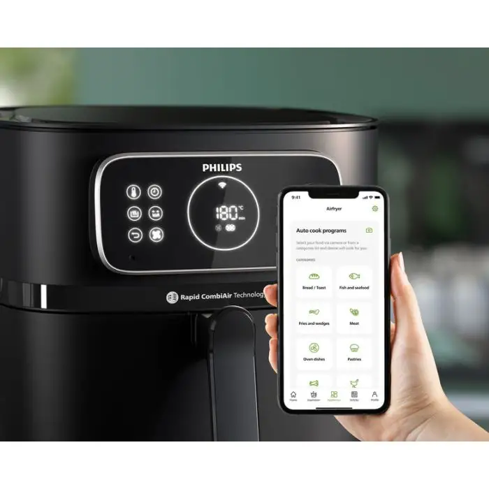 Philips 7000 series HD9876/90 Airfryer, 8.3L, Friggitrice 22-in-1, App per ricette , 156117 , Immagine 14