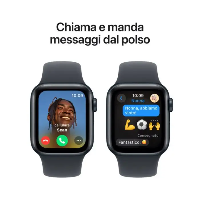Apple Watch SE GPS 40mm Cassa Alluminio Mezzanotte con Mezzanotte Sport Band - M/L , 155562 , Immagine 4