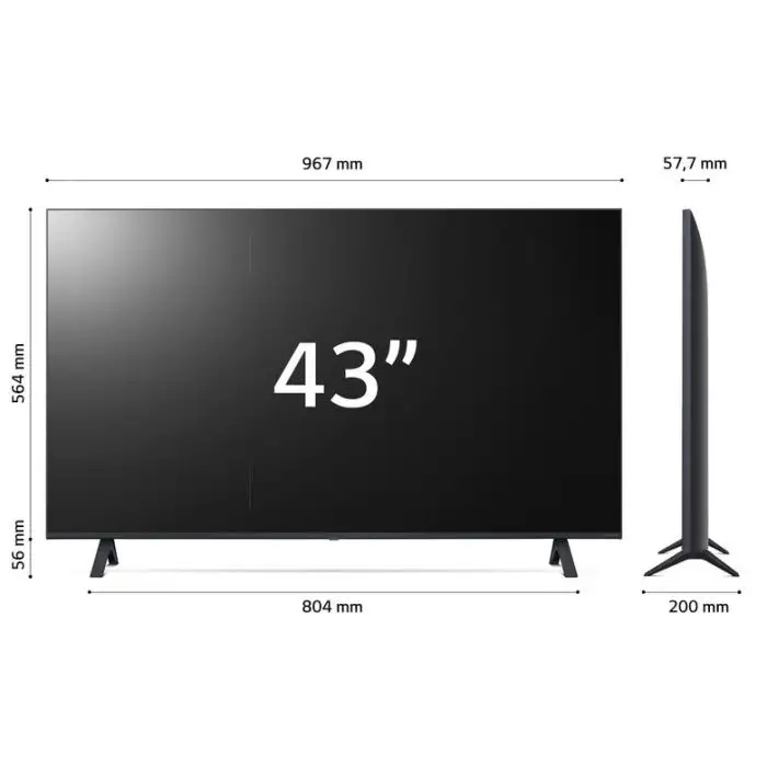 LG 43NANO82T6B Televisione Smart TV 43 Pollici Led 4K Nanocell Serie NANO82 3 HDMI , 153419 , Immagine 9