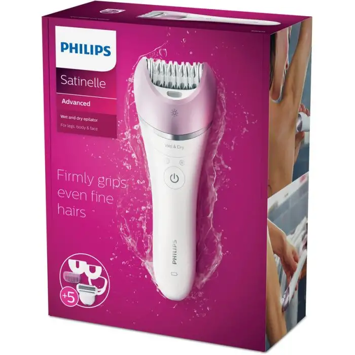 Philips Satinelle Advanced Epilatore Wet&amp;Dry con 5 accessori per gambe, corpo e viso BRE635/00 , 115368 , Immagine 11