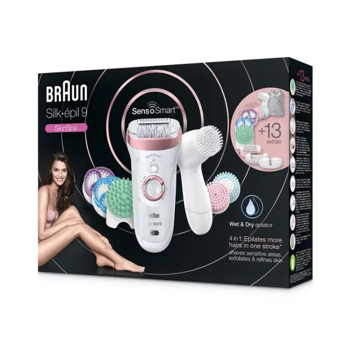 Braun Silk-épil 9 SkinSpa SensoSmart 9/970 40 pinzette Rose Gold, Bianco , Monitor e Stampanti , 115308 , Immagine 5