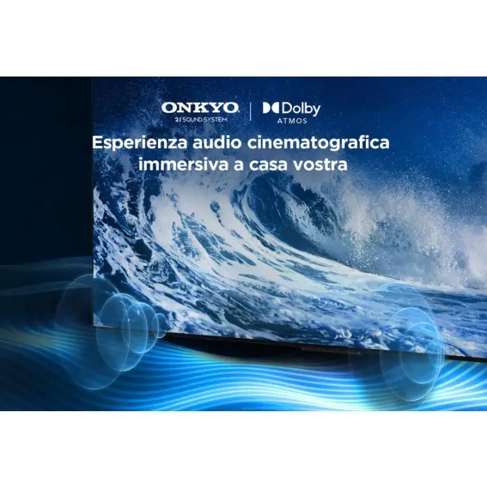 TCL 75C655 Televisione Smart TV 75 Pollici Qled 4K Serie C6 Dolby Vision Atmos Google TV Audio Onkyo , 153825 , Immagine 9