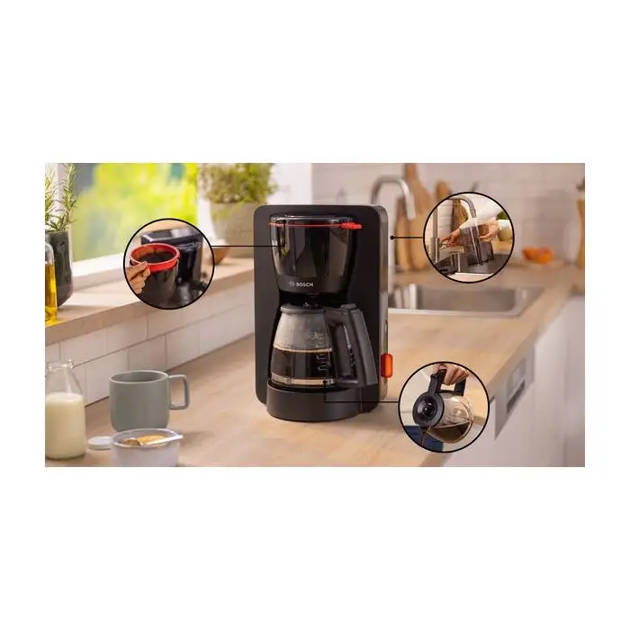 Bosch TKA3M133 macchina per caffè Macchina da caffè con filtro 1,25 L , 151346 , Immagine 4