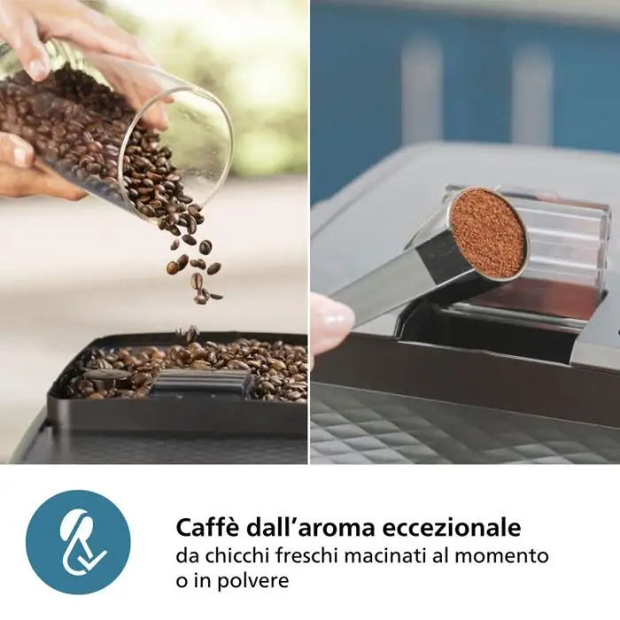 Philips 2200 series Series 2200 EP2221/40 Macchina da caffè automatica, 2 bevande, 1.8 L, 1500W , 152218 , Immagine 7
