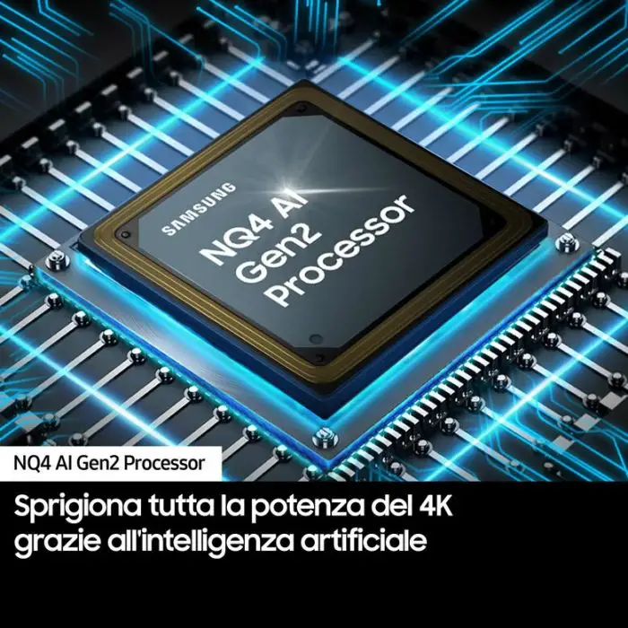 Samsung QE55QN85DBTXZT Televisione Smart TV 55 Pollici Qled 4K Neo Dolby Atmos Carbon Silver Processore NQ4 AI GEN2 Tecnologia Quantum Matrix Simple Chamfer Design , 153284 , Immagine 4