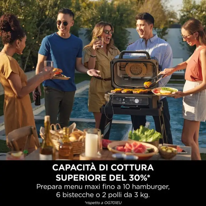 Ninja Barbecue elettrico e Affumicatore Woodfire Pro Connect XL OG901EU , 158131 , Immagine 12