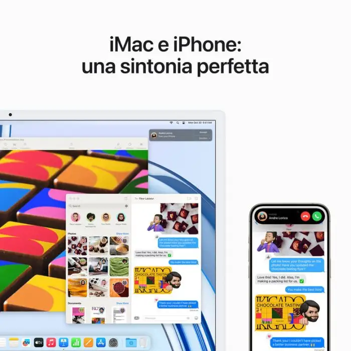 Apple iMac con Retina 24&#039;&#039; Display 4.5K M3 chip con 8‑core CPU e 10‑core GPU, 256GB SSD - Verde , 150883 , Immagine 7