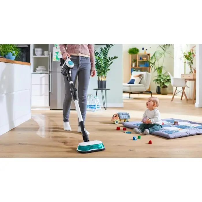 Bosch Scopa elettrica lavapavimenti 2in1 Unlimited 7 ProHygienic Aqua Bianco , 155975 , Immagine 3