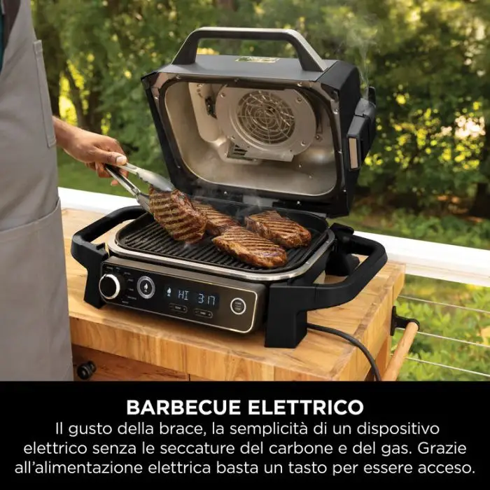 Ninja Barbecue elettrico Woodfire con affumicatore integrato OG701EU , 158128 , Immagine 9