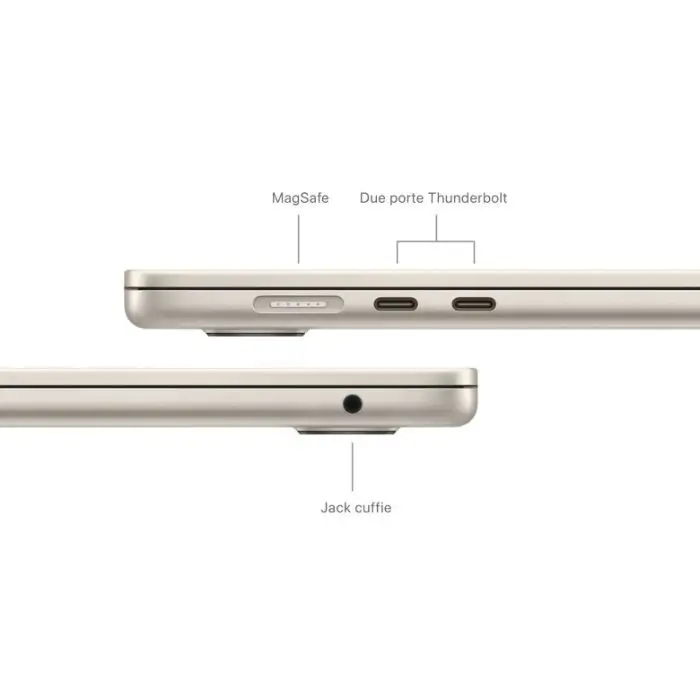 Apple MacBook Air 15&quot;: Chip M3 con CPU 8-core e GPU 10-core, 256GB SSD - Galassia , 156459 , Immagine 7