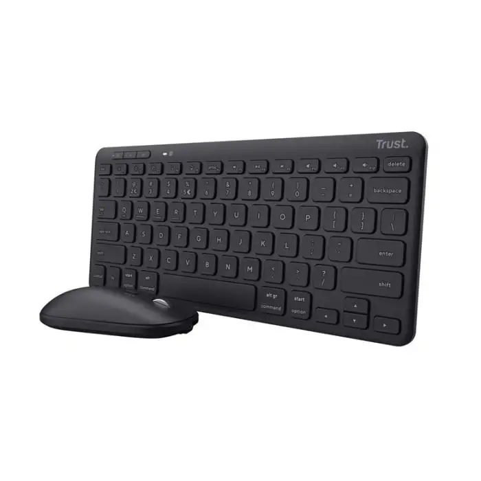 Trust Lyra tastiera Mouse incluso RF senza fili + Bluetooth QWERTY Italiano  Nero in Offerta Online