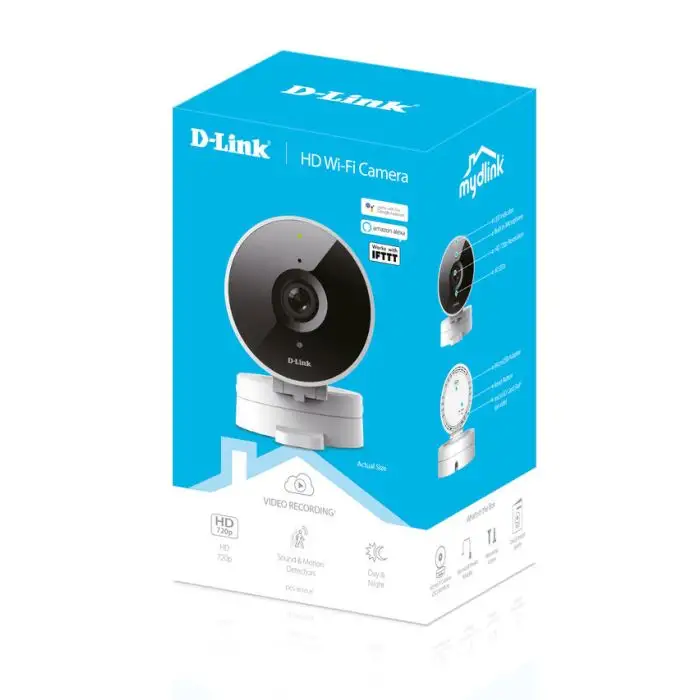 D-Link DCS-8010LH telecamera di sorveglianza Telecamera di sicurezza IP Interno Sferico 1280 x 720 Pixel Scrivania/Parete , 120569 , Immagine 6