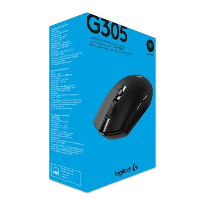 Logitech G G305 mouse Mano destra RF Wireless Ottico 12000 DPI , 116919 , Immagine 4