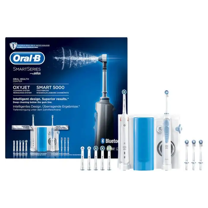 Oral-B Oral Center Spazzolino Elettrico Smart 5000 e Idropulsore Oxyjet + 4 testine , 117787 , Immagine 2